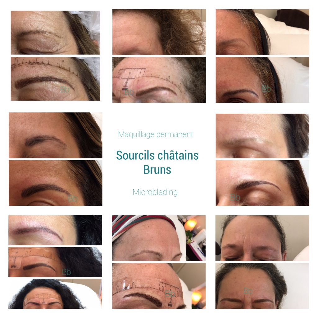 restructurations sourcils châtains